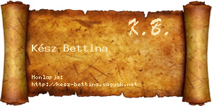 Kész Bettina névjegykártya
